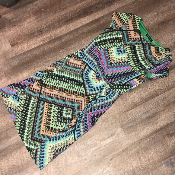 ELLEN TRACY Multicolor short sleeve dress ▪️sz 10 - Picture 8 of 8